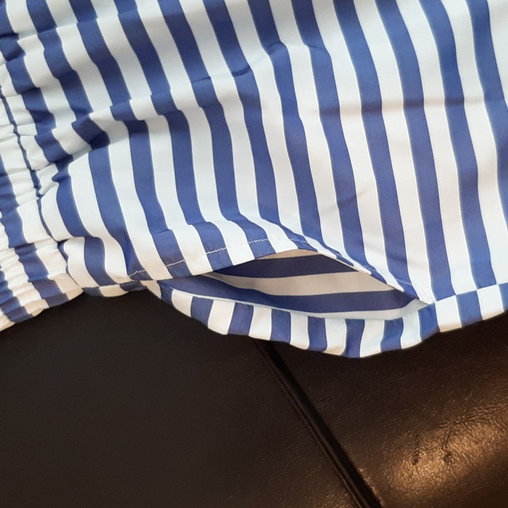 Blue and white tiered maxi skirt Size S - Picture 6 of 8